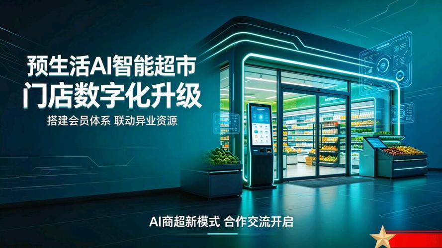线下商超智能价签与会员系统联动场景图