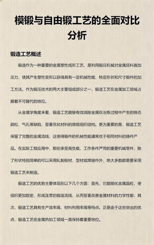 模锻成型曲轴毛坯与自由锻毛坯对比