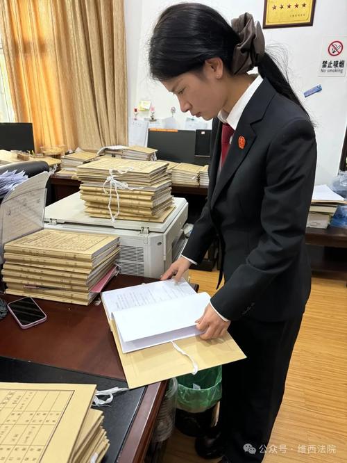法院指定监护证据材料整理现场