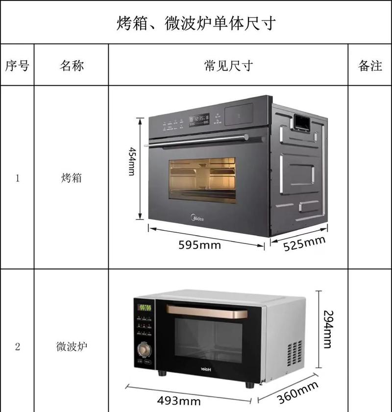 嵌入式微波炉通风散热预留示意图
