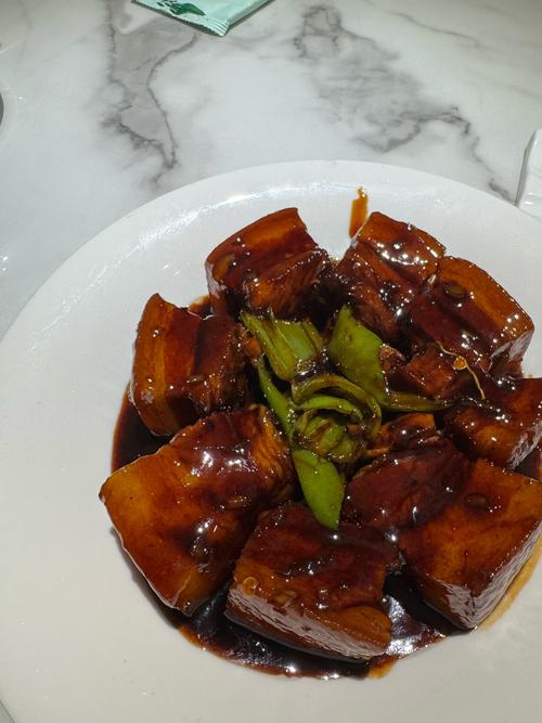 兰心餐厅红烧肉特写