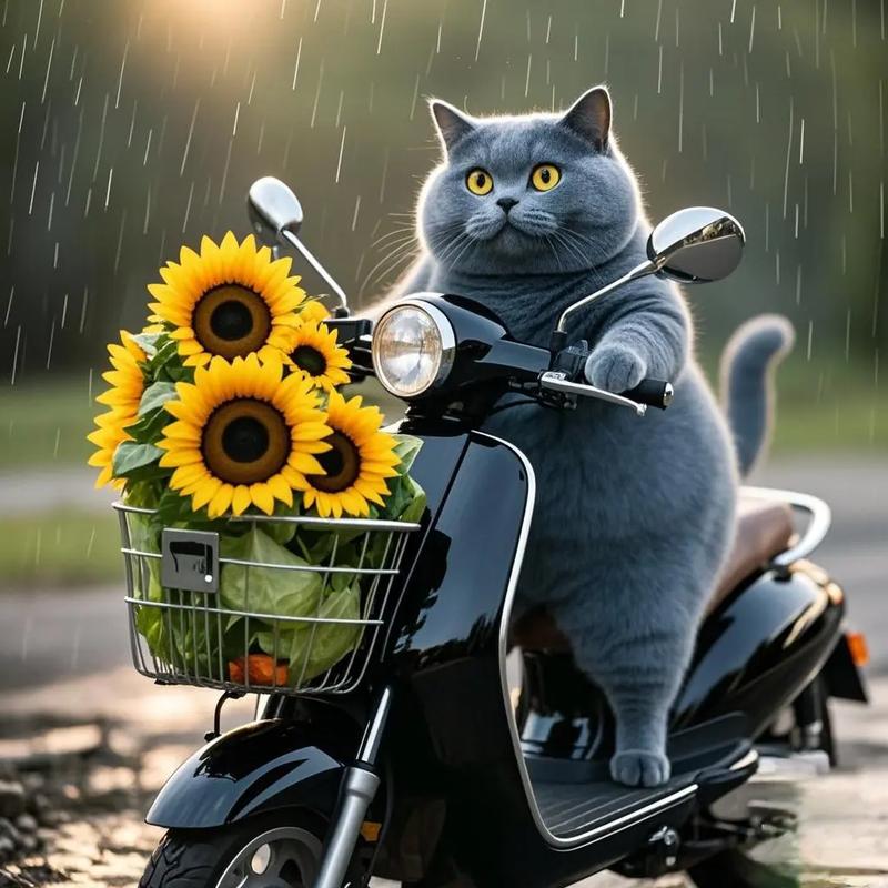 蓝猫早上踩主人脸的萌宠日常场景