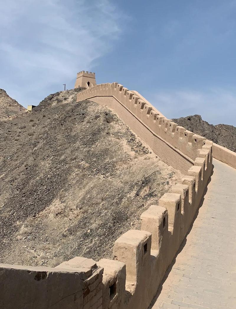 嘉峪关悬壁长城戈壁全景