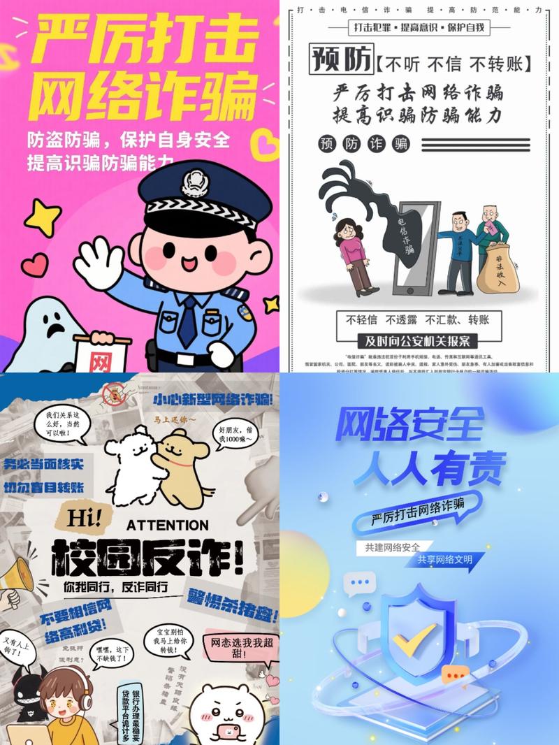 网络免费法律咨询诈骗警示海报