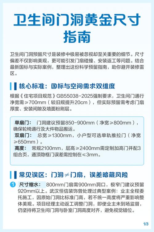 问:卫生间门洞尺寸有什么特殊讲究?