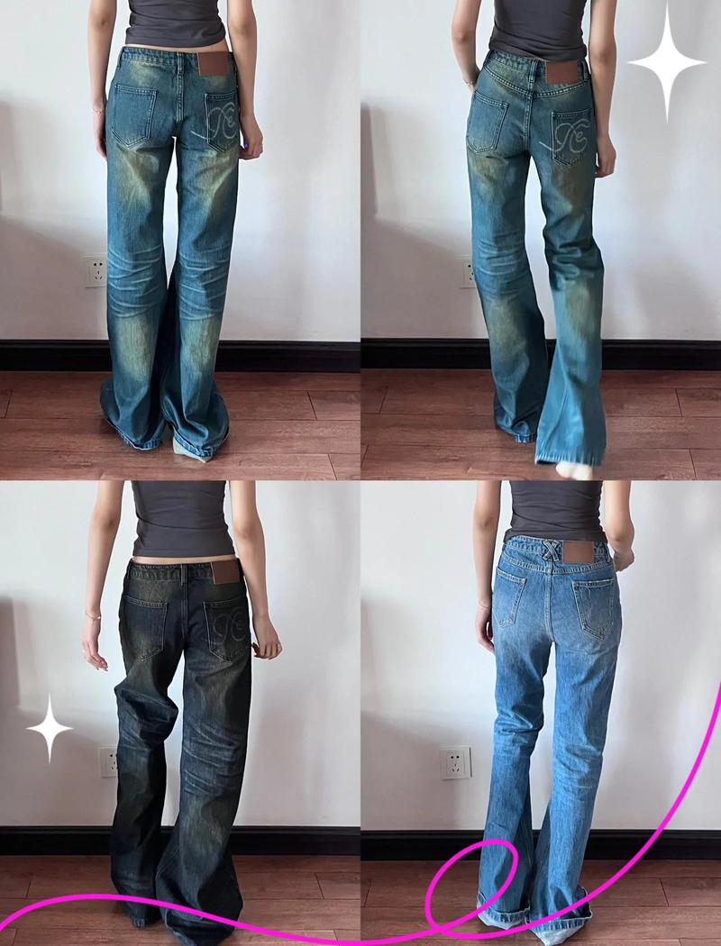 小个子女生低腰裤显矮对比图