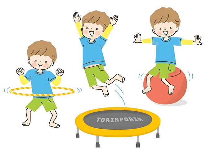 儿童室内精力释放小游戏动作示意图