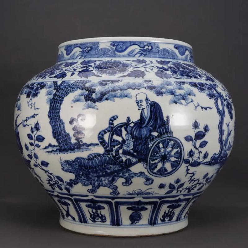 景德镇古玩鬼市地摊青花瓷仿品