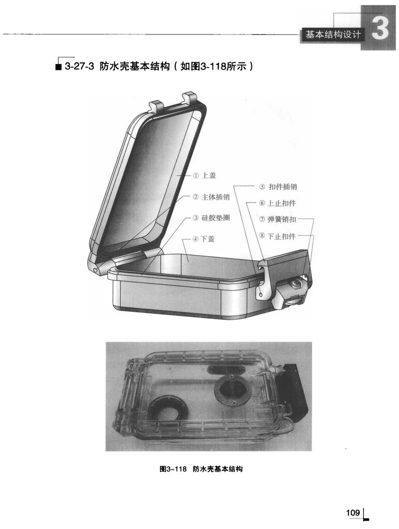 工业鼠标防尘防水结构分解图