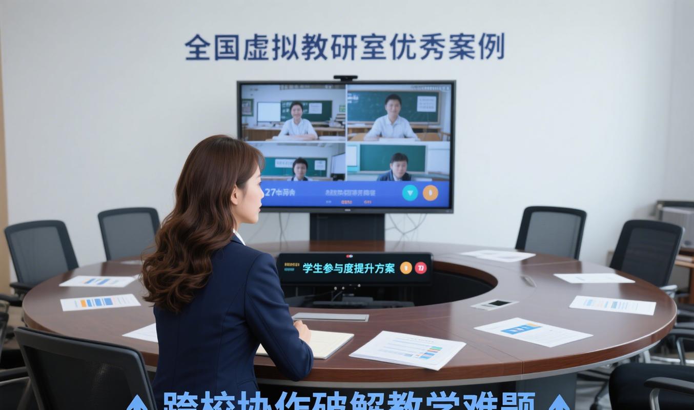 跨区域教师网络教研视频会议界面