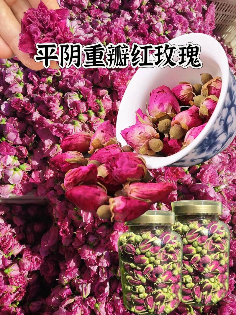 手工筛选干玫瑰花茶原料