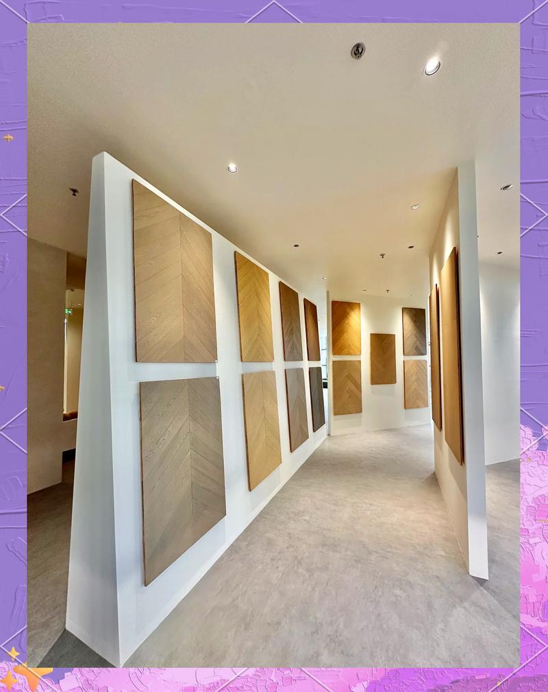 设计师联名限量款木纹砖展厅实拍