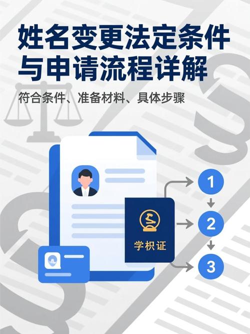 姓名权变更登记法定申请流程示意图