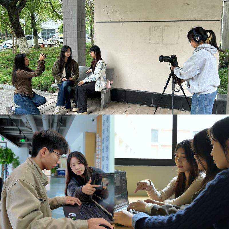 学生兼职摄影师校园约拍场景