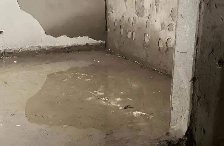 地下室装修劣质防水涂料气味残留现场