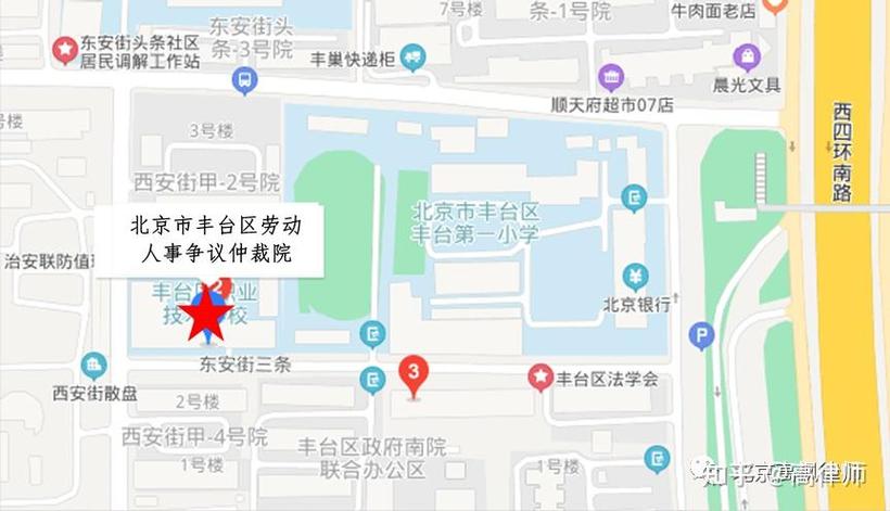 北京各区域劳动仲裁委管辖范围分布图