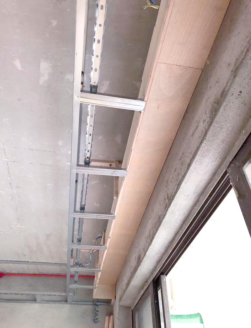 家装吊顶轻钢龙骨施工安装实拍