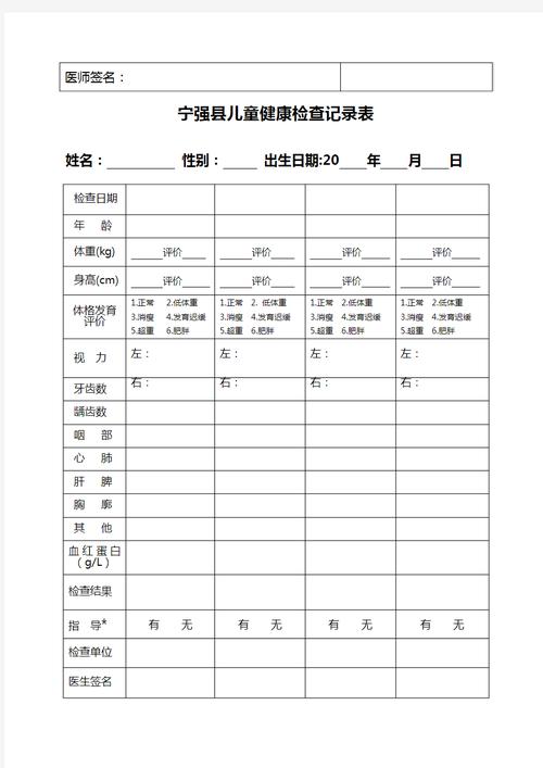 平板屏幕展示的儿童看病记录在线电子表格模板