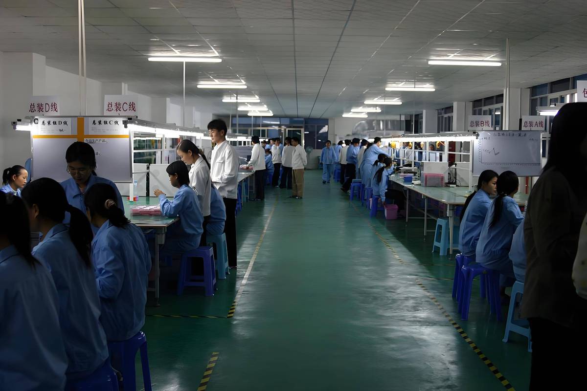 工业车间倒班员工工作状态图