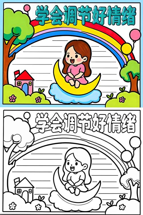 日常情绪调节常见误区手绘图