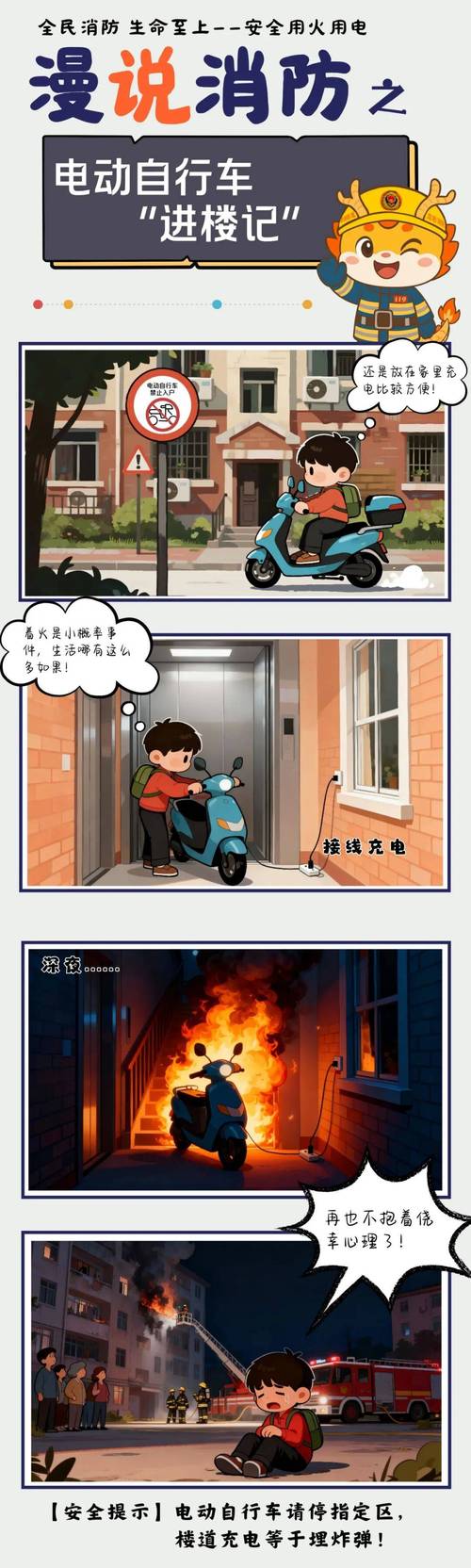 电动自行车入户充电火灾赔偿责任划分法律关系示意图