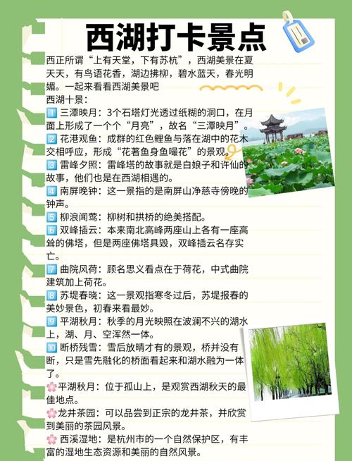 来西湖要做的几件舒服事