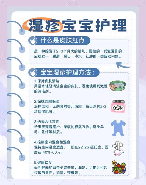 家长给湿疹宝宝涂保湿霜步骤图