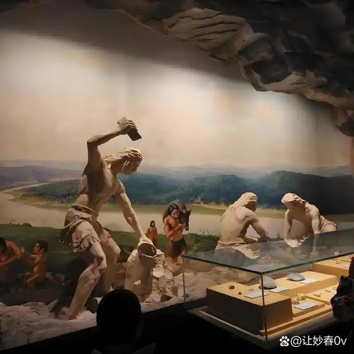 古端州老坑洞口遗址采石场景复原图