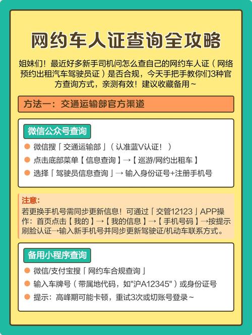 地方交通局网约车资质查询页面截图