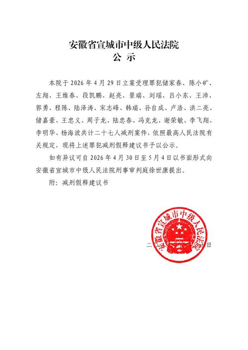 中国法院减刑假释公示平台网页截图