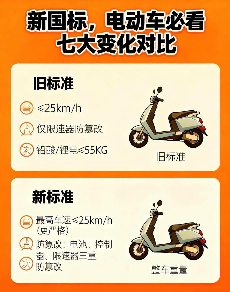 新国标电动车标准对比图