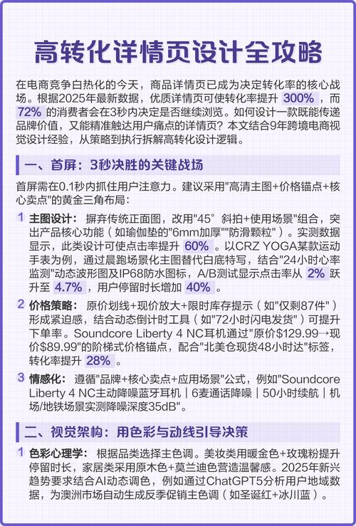 高转化率详情页逻辑结构图