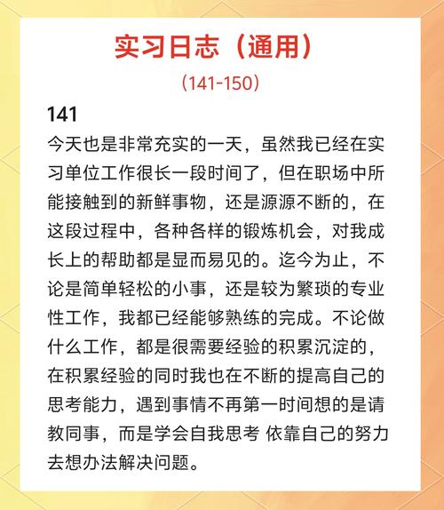 不同职业方向实习体验对比日记手账