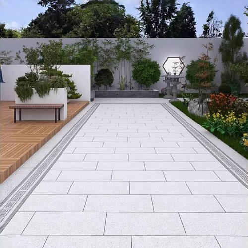 建材市场门店摆样的四款庭院地砖