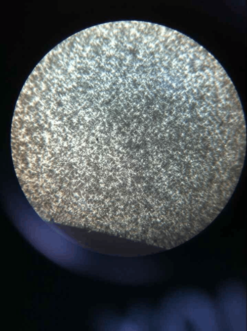 聚丙烯不同结晶温度下球晶偏光显微镜观测图