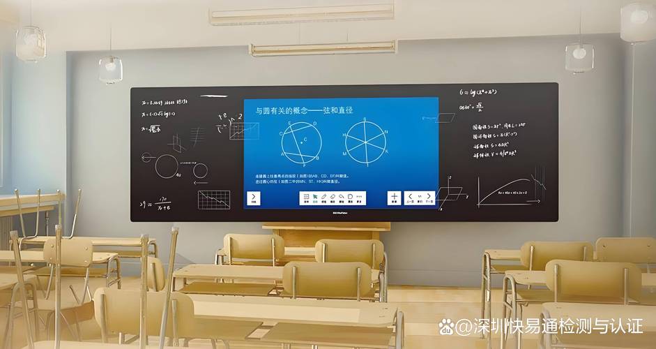 传统粉笔黑板与交互式电子白板并置对比 教育技术融合