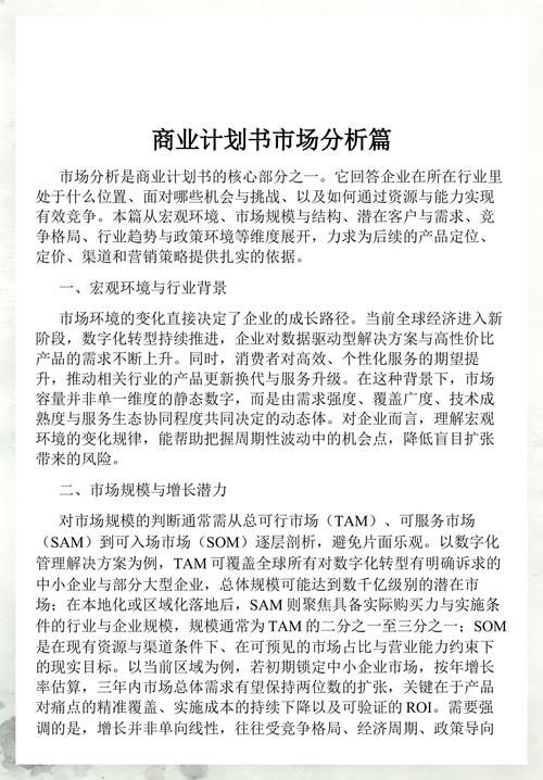商业计划书中常见的市场分析错误示例