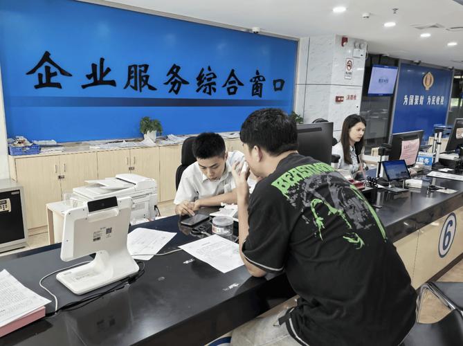 有限责任公司工商注册柜台提交材料场景