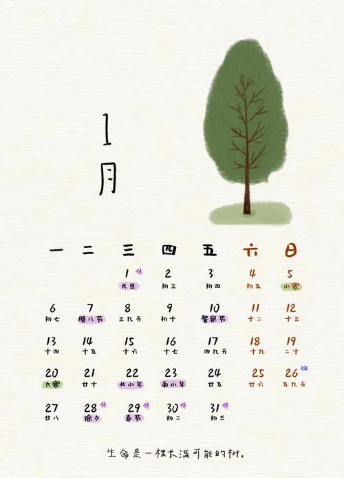 2025年插画师设计艺术年历排版图