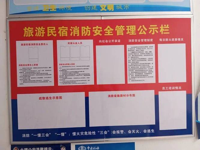 历史文化街区民宿外墙安全责任书张贴公示图