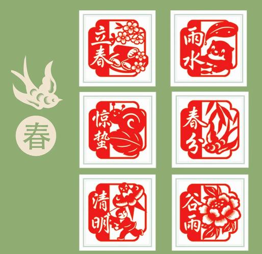 二十四节气主题剪纸原作特写