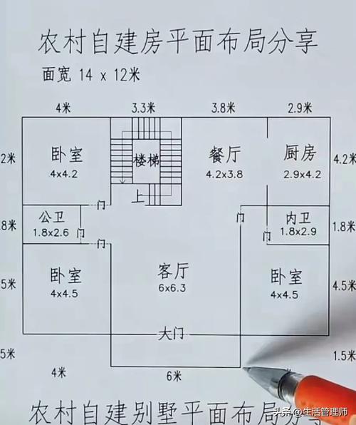 农村宅基地房屋权属划分示意图