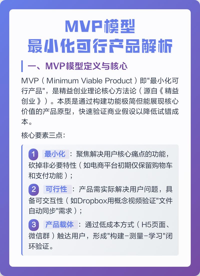 互联网创业MVP最小原型验证流程看板