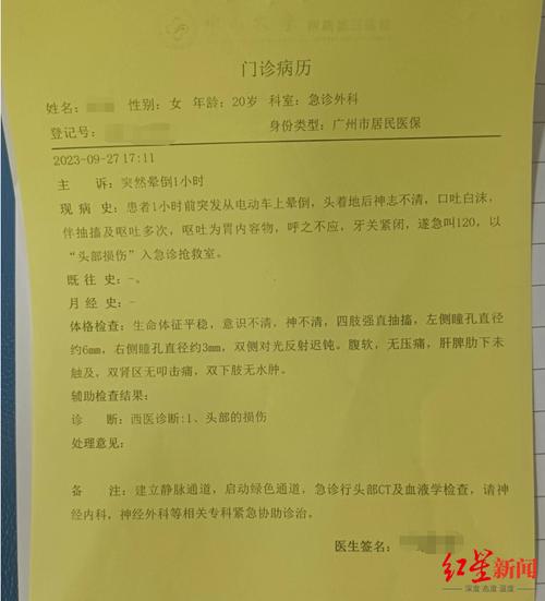 保险核保调取的门诊病历资料样本