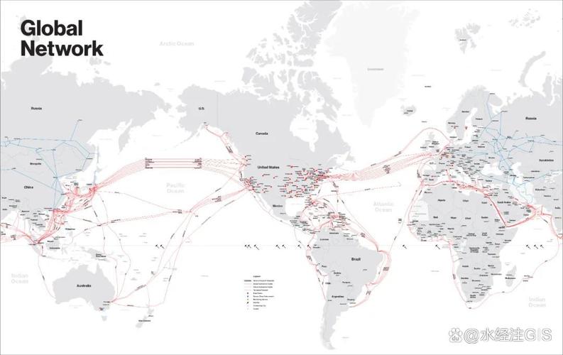 俄乌海底光缆断裂点与OSPF重路由示意图