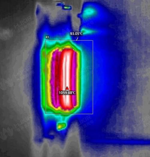 热处理淬火过程红外热像仪实测温度场