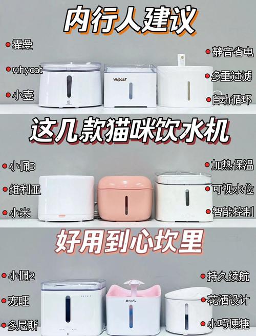 开放式和封闭式猫饮水机外观对比图