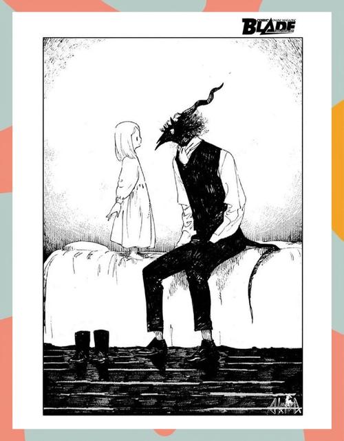 外之国的少女漫画黑暗唯美插图