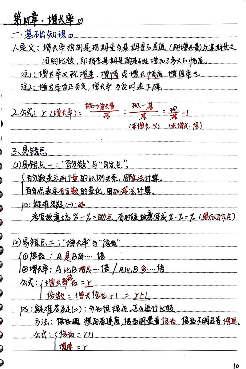 行测资料分析速算技巧笔记页