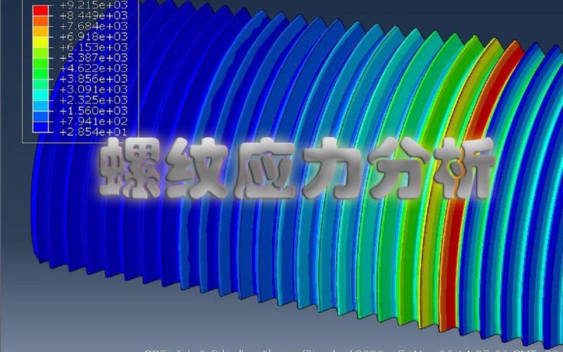 螺纹连接挤压应力计算投影面示意图